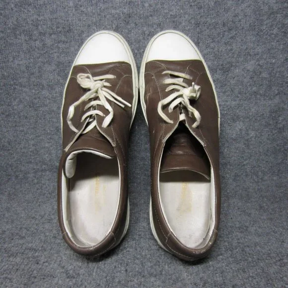 Common Projects Sneakers Men's Low Top Lace Up Brown Leather Shoes 44 US 11 - Picture 5 of 13